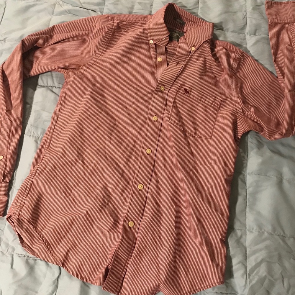 Red&White Stripe Buttonup